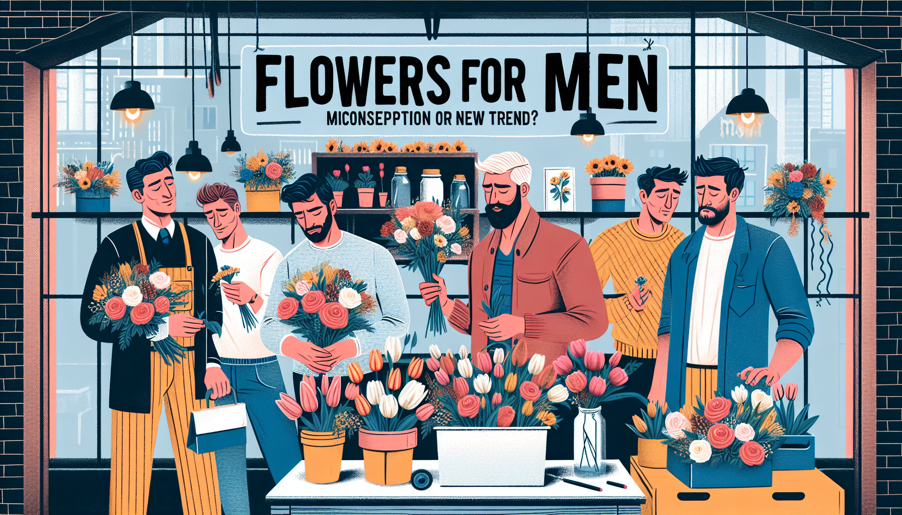 Цветы для мужчин: заблуждение или новый тренд?